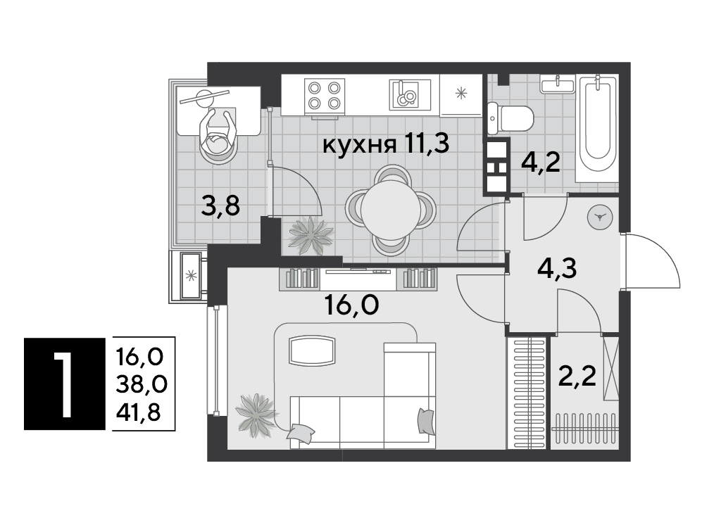 Парк Победы Краснодар — планировка 1