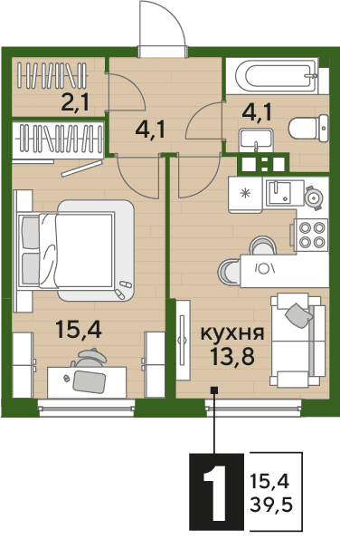 DOGMA PARK Краснодар — планировка 1