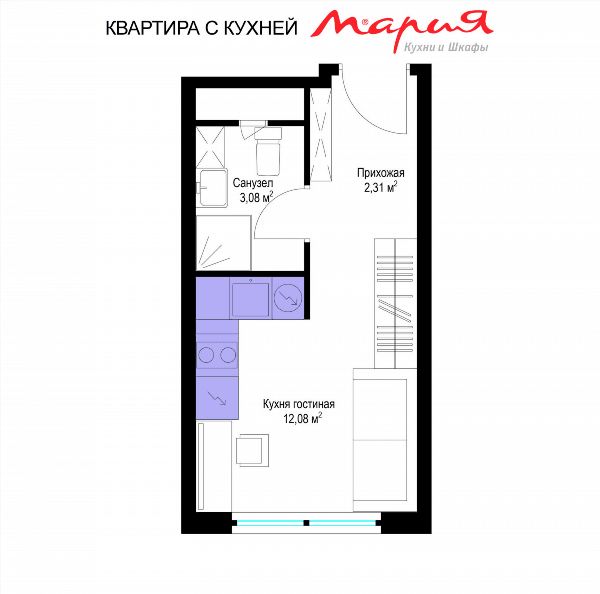 У реки. Эко Видное 2.0 Москва — планировка 1