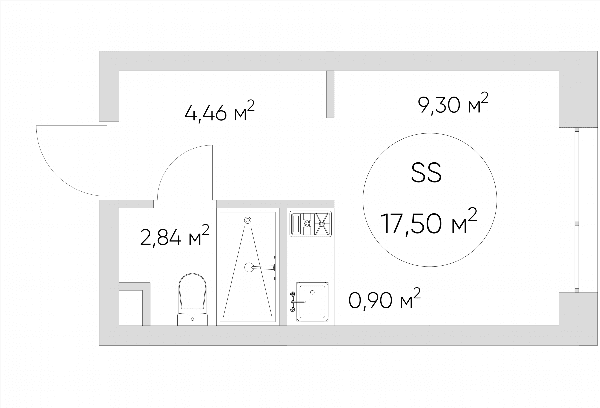 Nice loft Москва — планировка Студия