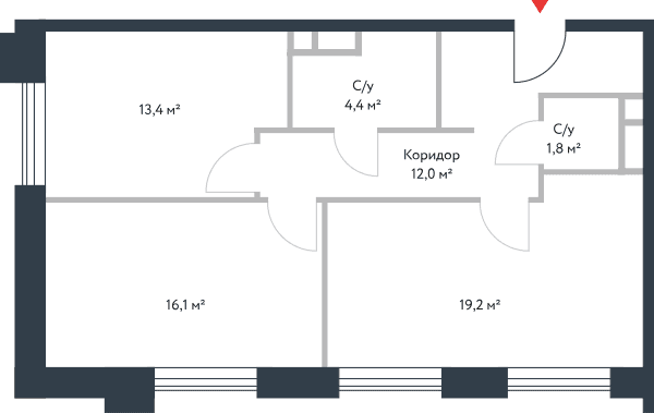 Riverpark Москва — планировка 3