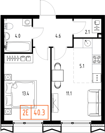 Skolkovo ONE Москва — планировка 2