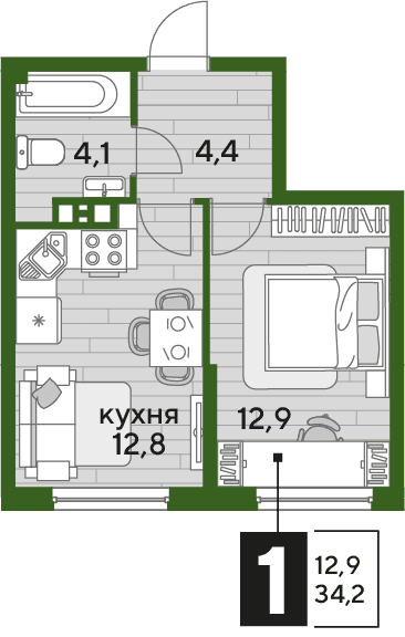 DOGMA PARK Краснодар — планировка 1