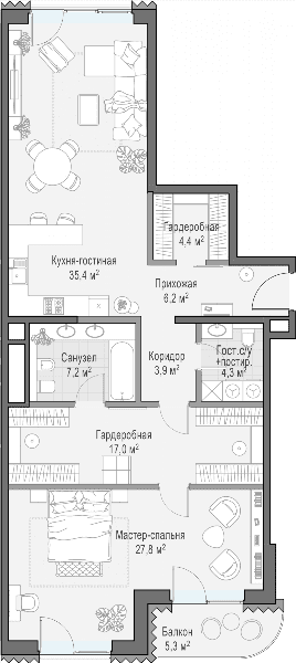 Лаврушинский Москва — планировка 2