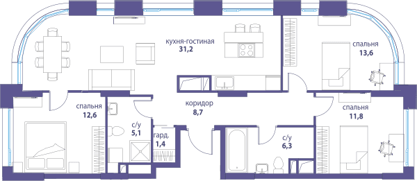 Символ, Вдохновение Москва — планировка 3