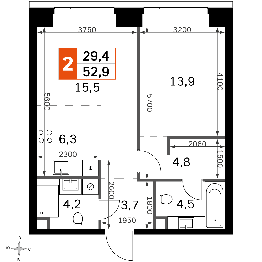 Amber City Москва — планировка 2