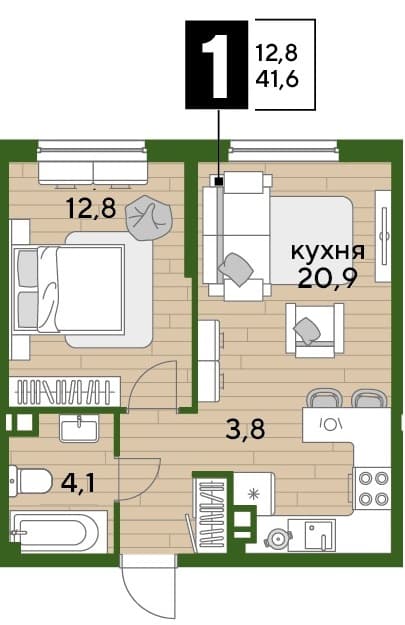 DOGMA PARK Краснодар — планировка 1