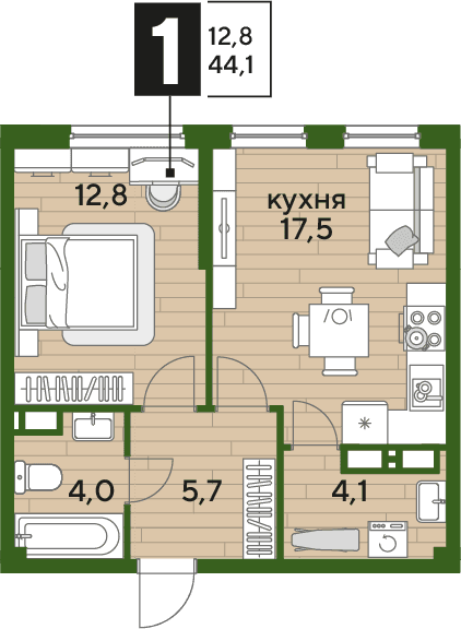 DOGMA PARK Краснодар — планировка 1