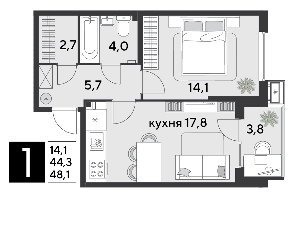 Парк Победы Краснодар — планировка 1