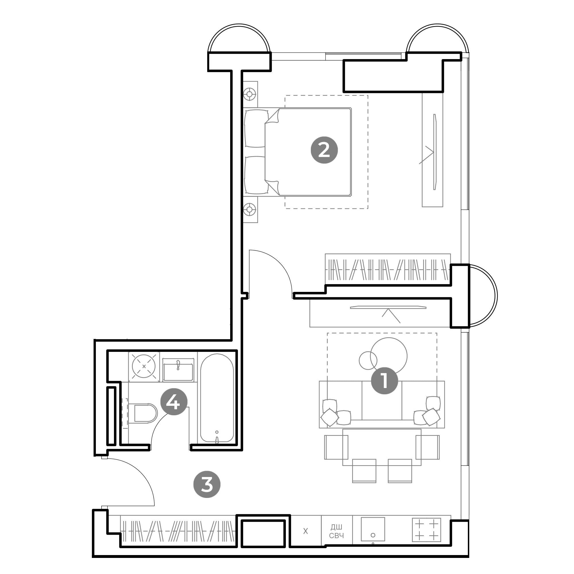 NAMETKIN TOWER Москва — планировка 2