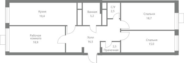 Stellar City Москва — планировка 3