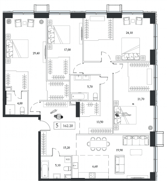 Dream Towers Москва — планировка 5