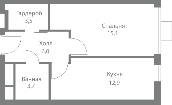 Stellar City Москва — планировка 1