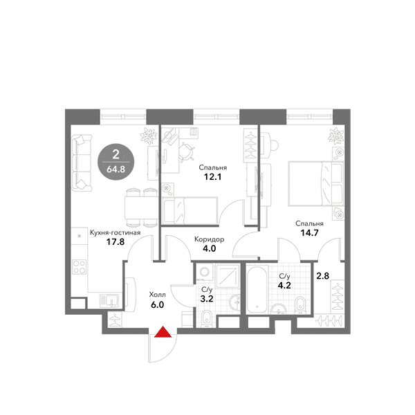 Voxhall Москва — планировка 2