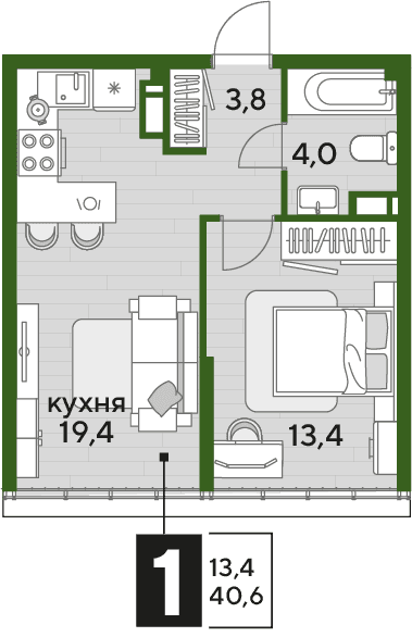 DOGMA PARK Краснодар — планировка 1