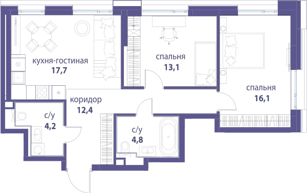 Символ, Вдохновение Москва — планировка 2