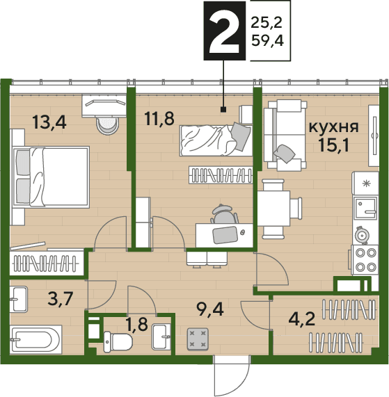 DOGMA PARK Краснодар — планировка 2