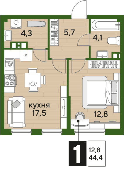 DOGMA PARK Краснодар — планировка 1