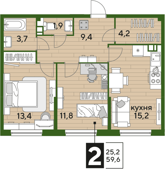 DOGMA PARK Краснодар — планировка 2