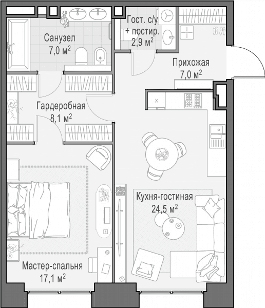 Life Time Москва — планировка 1