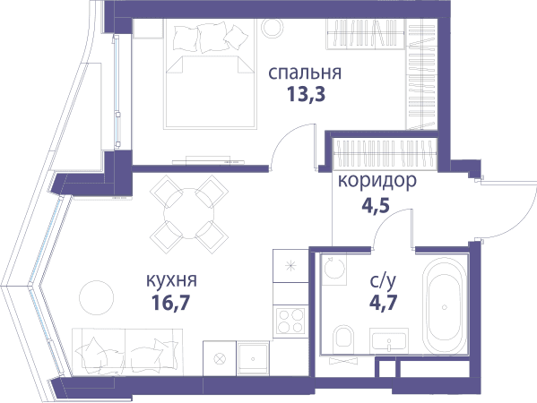 Символ, Вдохновение Москва — планировка 1