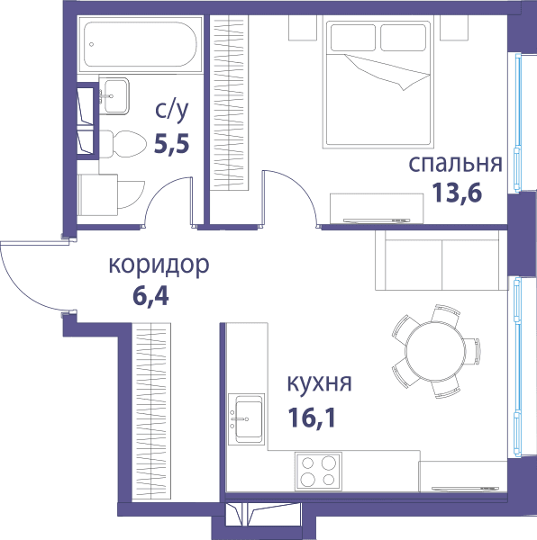 Символ, Вдохновение Москва — планировка 1