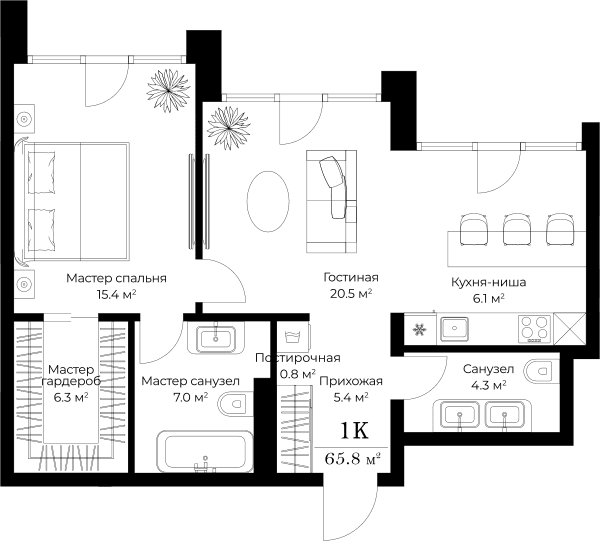 Opus-home Москва — планировка 1
