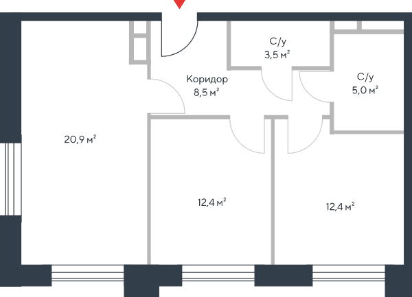Riverpark Москва — планировка 3