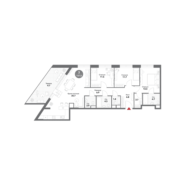 Voxhall Москва — планировка 4