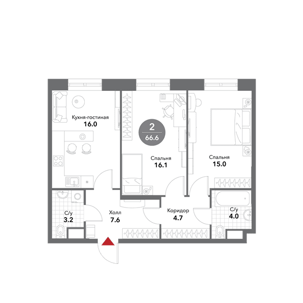 Voxhall Москва — планировка 2