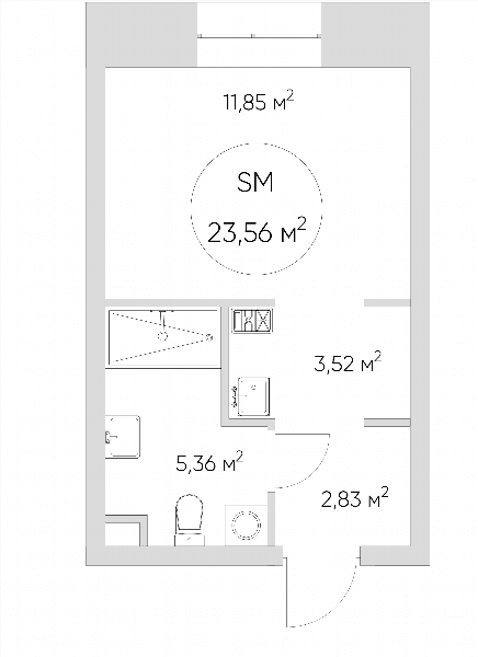 Nice loft Москва — планировка Студия
