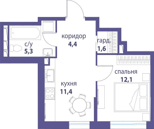 Символ, Вдохновение Москва — планировка 1