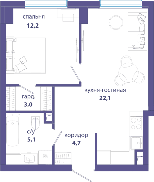 Событие, Событие 4 Москва — планировка 1