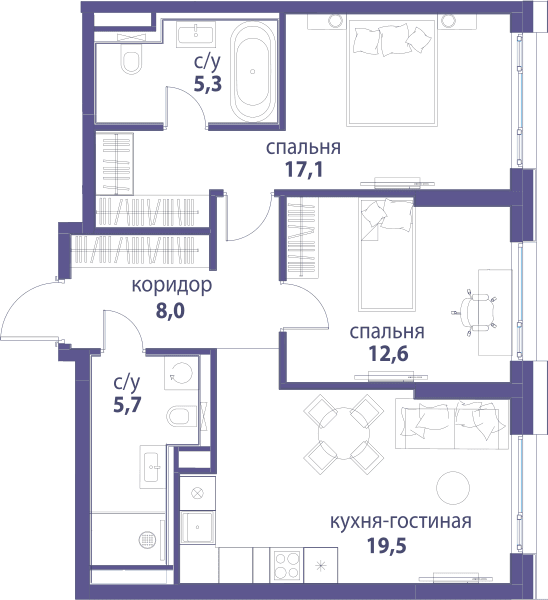 Символ, Вдохновение Москва — планировка 2