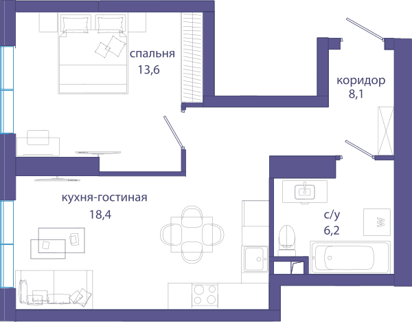 Событие, Событие 4 Москва — планировка 1