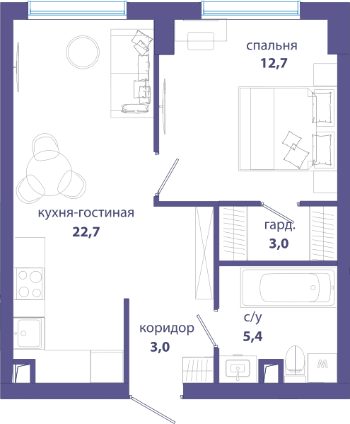 Событие, Событие 4 Москва — планировка 1