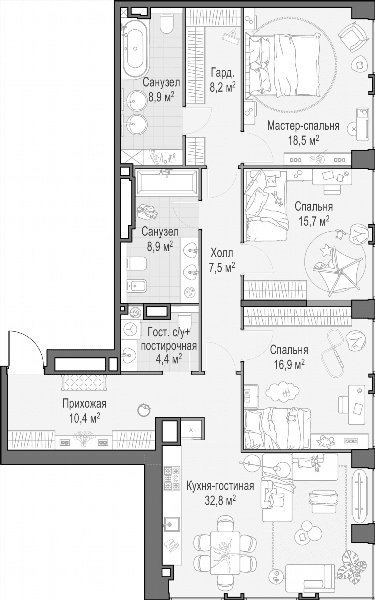 Life Time Москва — планировка 3