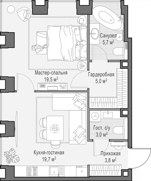 Life Time Москва — планировка 1