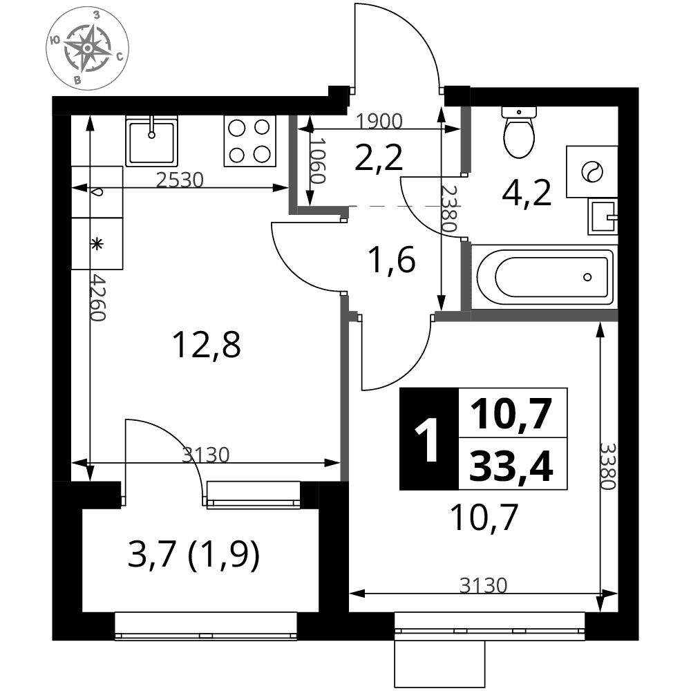1-й Ясеневский Москва — планировка 1