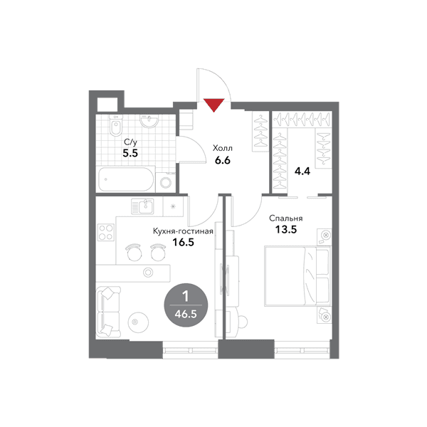 Voxhall Москва — планировка 1