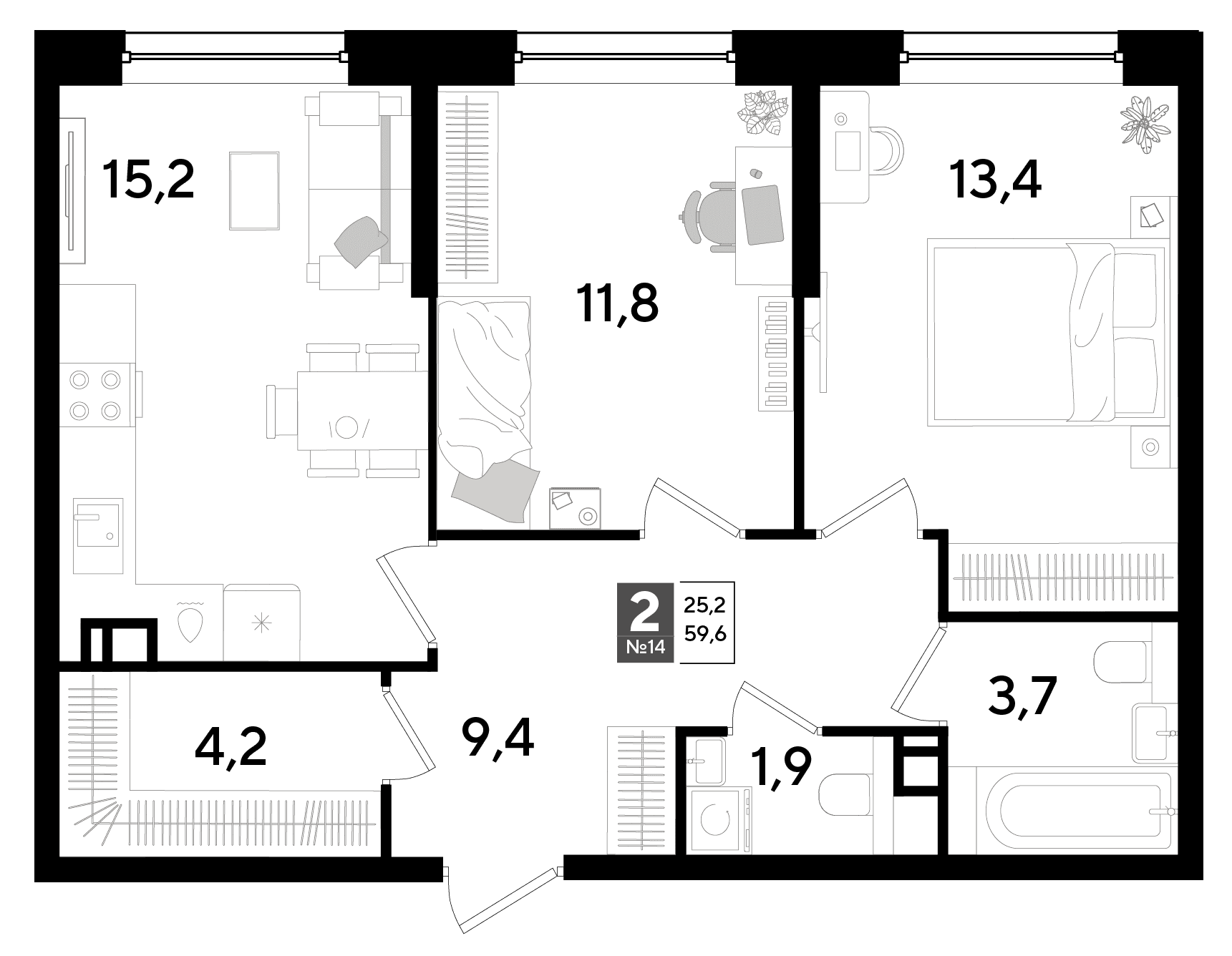 DOGMA PARK Краснодар — планировка 2