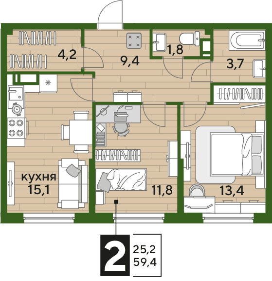 DOGMA PARK Краснодар — планировка 2