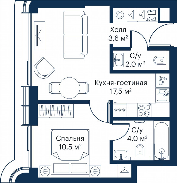 City Bay Москва — планировка 1