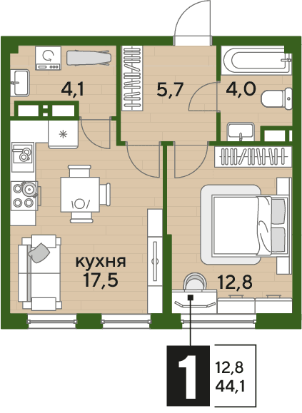 DOGMA PARK Краснодар — планировка 1