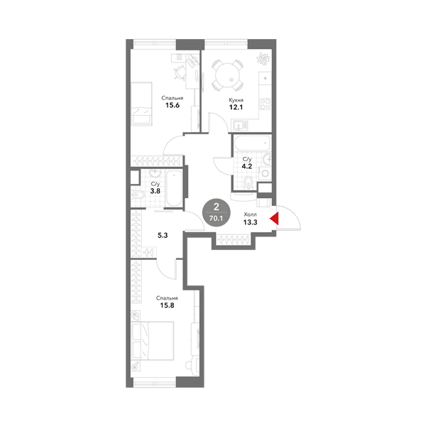 Voxhall Москва — планировка 2