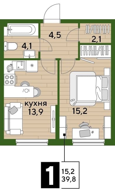 DOGMA PARK Краснодар — планировка 1