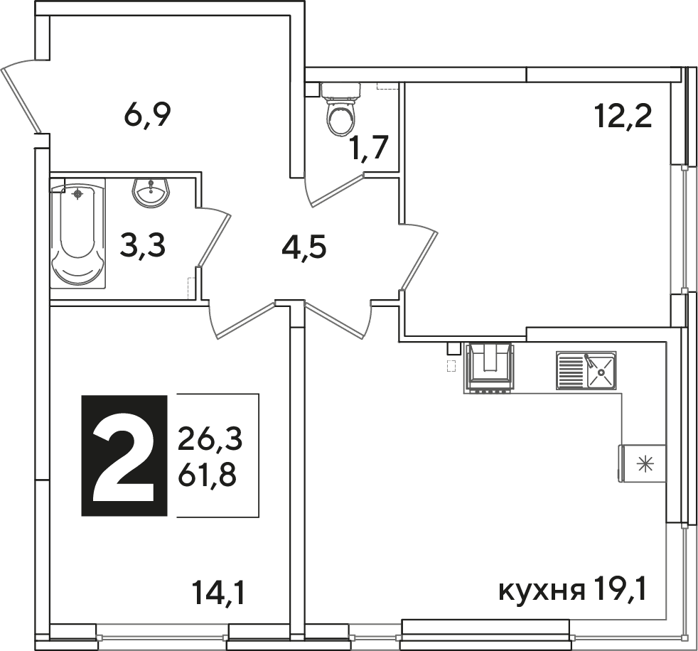 Самолёт Краснодар — планировка 2