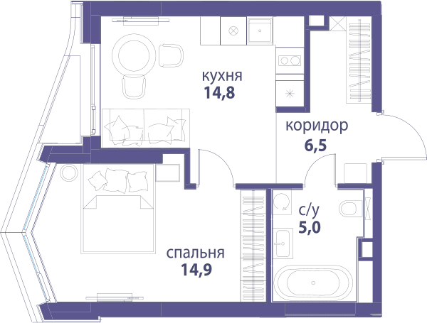 Символ, Вдохновение Москва — планировка 1
