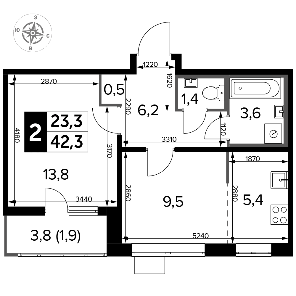 1-й Лермонтовский Люберцы — планировка 2