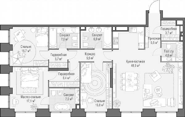 Life Time Москва — планировка 4